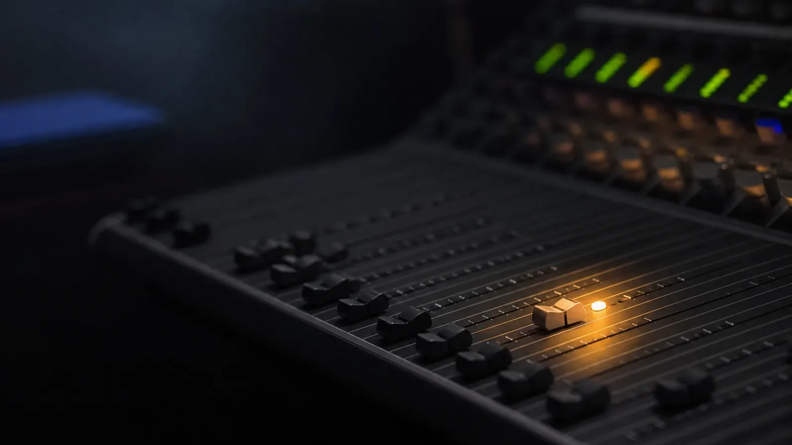 Tonpult in einem Studio
