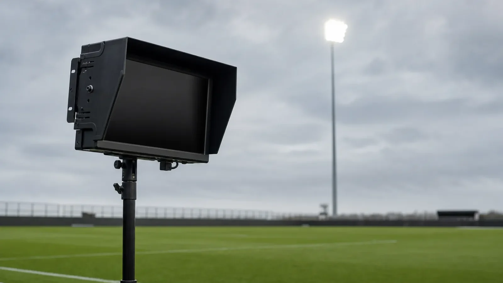 Monitor am Spielfeldrand